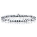 preset diamond tennis bracelet with round brilliants
