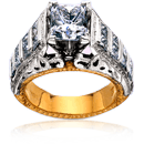 Rings with Sidestone Rings with Sidestone