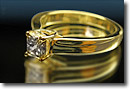 yellow gold engagement ring