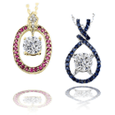 colored stone pendants
